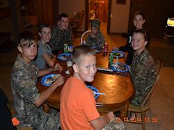 7 youth hunters in camp / 4 quality bucks bagged.